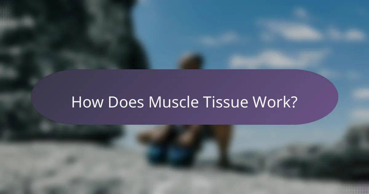How Does Muscle Tissue Work?